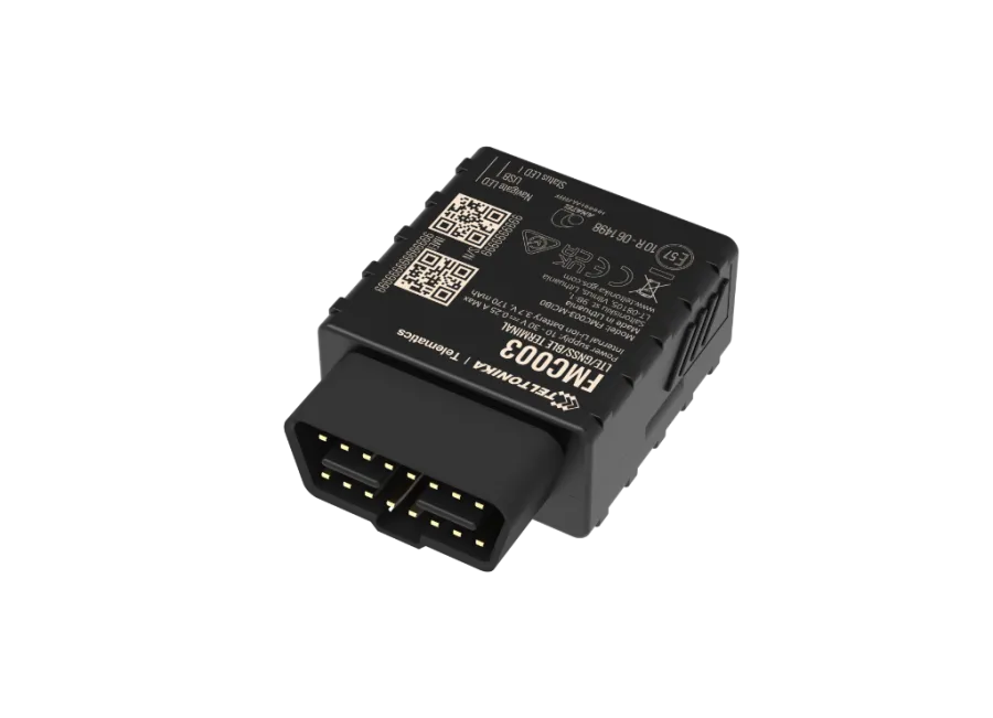 Teltonika FMC003-E Localizador GPS OBDII 4G LTE – Diagnóstico de vehículo y rastreo de flotas